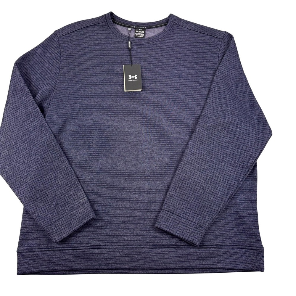 Under Armour Storm SweaterFleece Mens 2XL Blue Pullover Golf Sweatshirt 1373675 - Picture 1 of 13